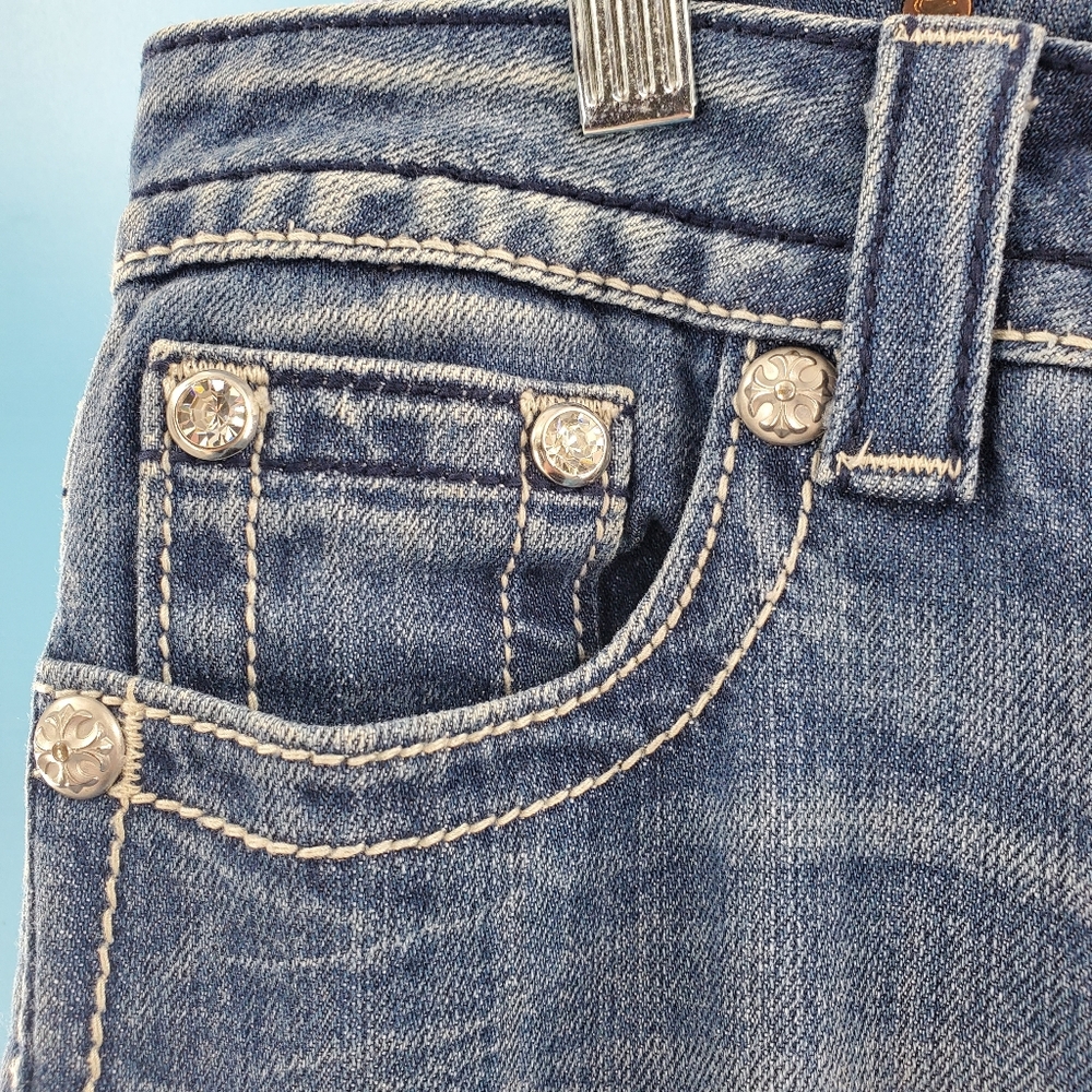 Vintage Miss Me Y2K low rise boot cut jeans 27 - Picture 5 of 15
